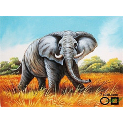 Goblen cu diamante - elefant pentru noroc