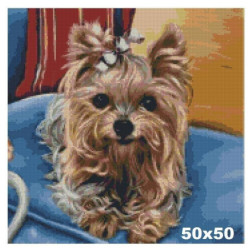 Goblen cu diamante - Catel yorkie - Lori