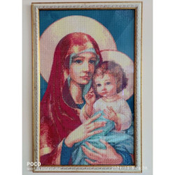 Goblen cu diamante - Mama Maria si micul Isus