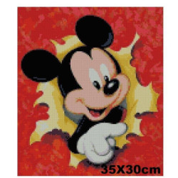 Goblen cu diamante - mickey mouse surpriza