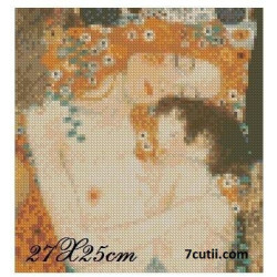 Goblen cu diamante - Somn usor (Gustav Klimt)