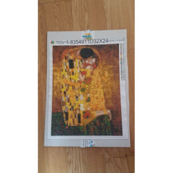 Goblen cu diamante - Sarutul - dupa imaginea lui Gustav Klimt