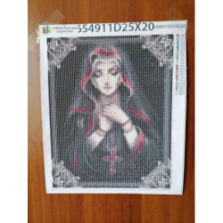 Goblen cu diamante - Madona neagra - purtatoare de noroc