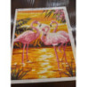 Goblen cu diamante Flamingo-urile roz