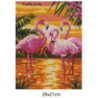 Goblen cu diamante Flamingo-urile roz