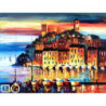 Goblen cu diamante - Portul din Can - Franta ( dupa pictura lui Leonid Afremov) 