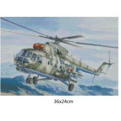 Goblen cu diamante - Helicopter 