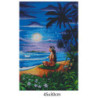 Goblen  de  diamante - Frumoasa hawaiana se bucura de apusul soarelui