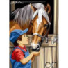 Goblen  de  diamante - Baiatul si calul - Amici