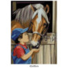 Goblen  de  diamante - Baiatul si calul - Amici
