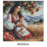 Goblen  de  diamante - Mama si copil langa lanul de grau