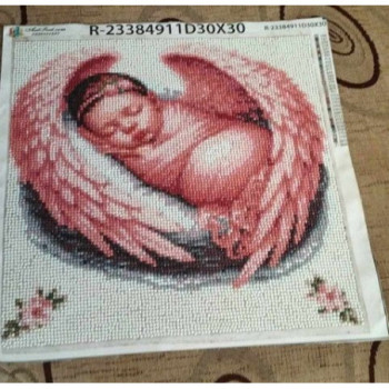 Goblen  de  diamante - Urari de bine pentru o fetita nou-nascuta