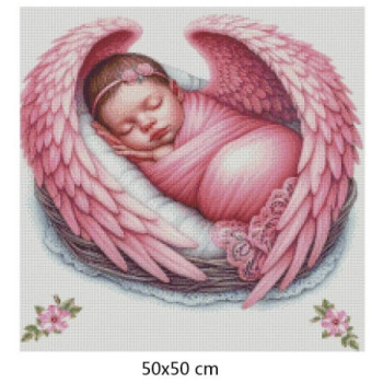 Goblen  de  diamante - Urari de bine pentru o fetita nou-nascuta