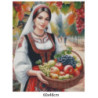 Goblen  de  diamante - Recolta din gradina taraneasca