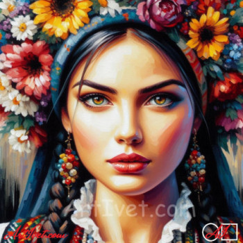 Goblen  de  diamante -  Raluca frumoasa ca florile