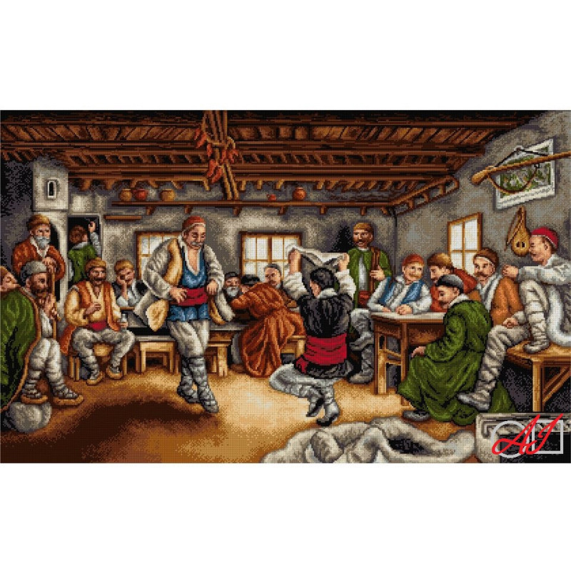 Goblen de diamante - Cel mai bun dansator - dupa pictura lui Ivan Mrkvitchka Goblen de diamante - Cel mai bun dansator - dupa pictura lui Ivan Mrkvitchka