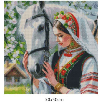 Goblen de diamante - Ioana - flori de primavara
