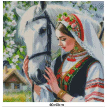 Goblen de diamante - Ioana - flori de primavara