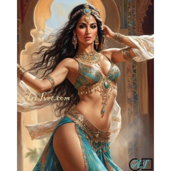 Goblen  de  diamante - Dansatoare orientala