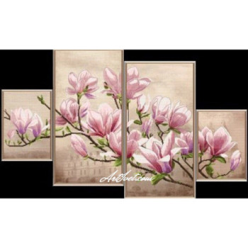 Panou de diamante - Ramura de Magnolia