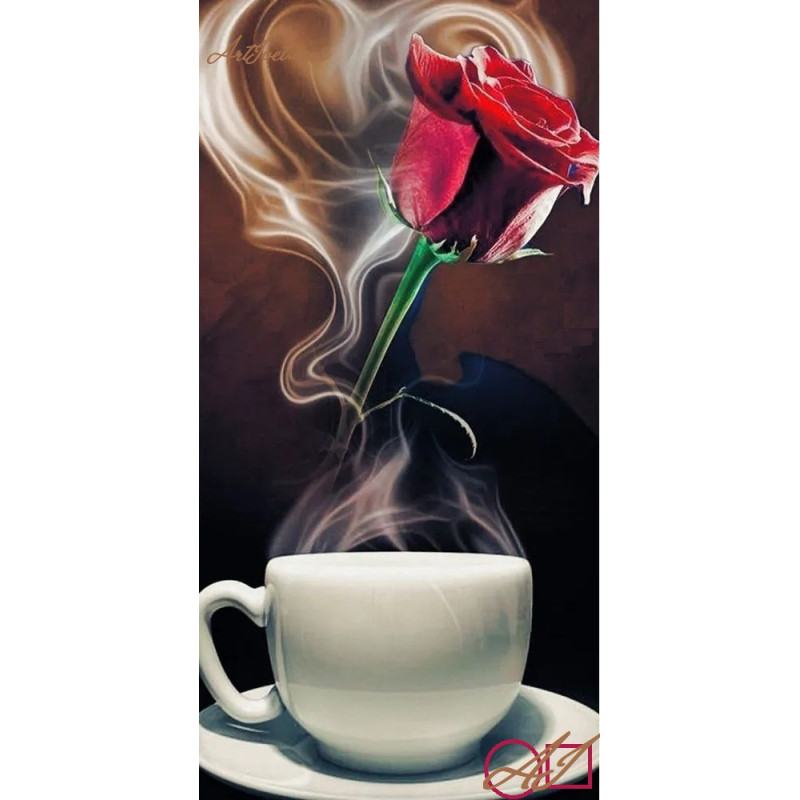 Goblen de diamante - Cafea amara si aroma de trandafiri Goblen de diamante - Cafea amara si aroma de trandafiri