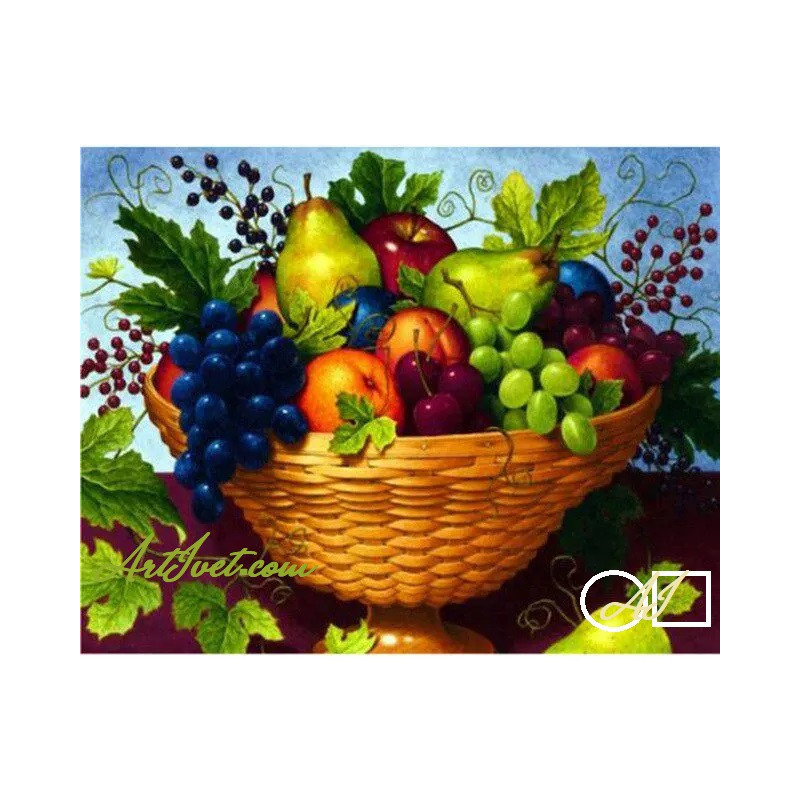 Goblen  de  diamante - Fructe delicioase intr-un cos
