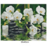 Goblen  de  diamante - Relaxare si orchidei albe