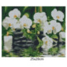 Goblen  de  diamante - Relaxare si orchidei albe
