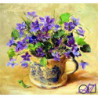 Goblen  de  diamante - Semne de primavara - Panselute violet