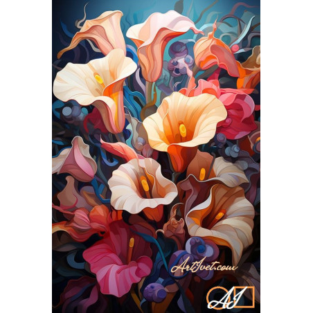 Goblen  de  diamante - Cale roz