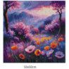 Goblen  de  diamante - Ploaie violeta