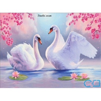 Goblen  de  diamante - Dragostea lebedelor