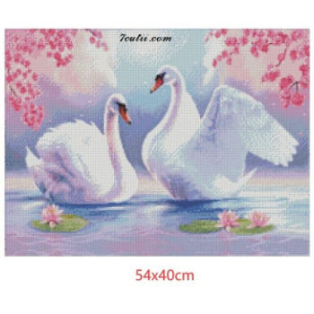 Goblen  de  diamante - Dragostea lebedelor