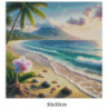 Goblen  de  diamante - Coasta tropicala la poalele vulcanului