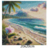 Goblen  de  diamante - Coasta tropicala la poalele vulcanului