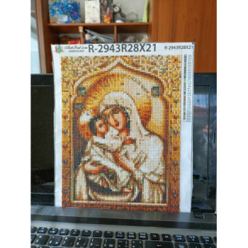 Goblen  de  diamante - Icoana Maicii Domnului „ Milostiva ”