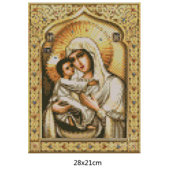 Goblen  de  diamante - Icoana Maicii Domnului „ Milostiva ”