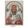 Goblen  de  diamante - Sfantul Nicolae - varianta 2 cu fundal in alb