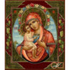 Goblen  de  diamante - Bucuria bucuriilor - fecioara cu pruncul