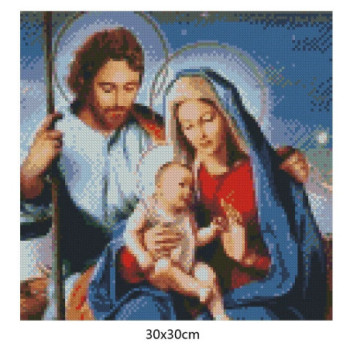 Goblen  de  diamante - Icoana Fericirea Familiei de Craciun