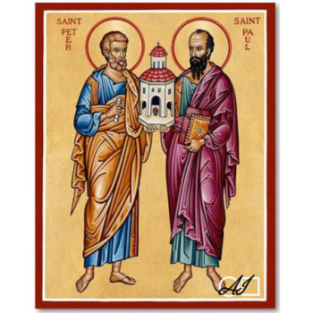 Goblen  de  diamante - Sfintii Apostoli Petru si Pavel