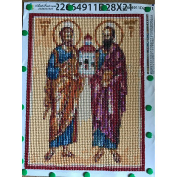 Goblen  de  diamante - Sfintii Apostoli Petru si Pavel