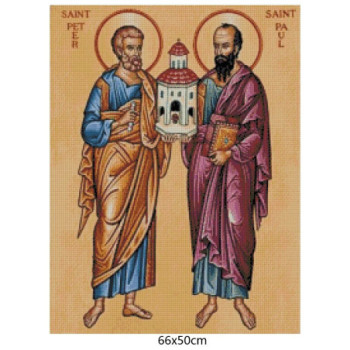 Goblen  de  diamante - Sfintii Apostoli Petru si Pavel