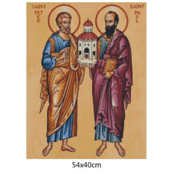 Goblen  de  diamante - Sfintii Apostoli Petru si Pavel