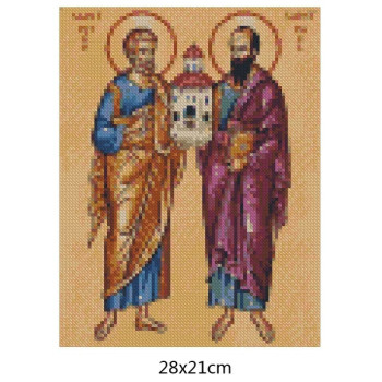 Goblen  de  diamante - Sfintii Apostoli Petru si Pavel