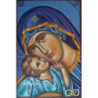 Goblen  de  diamante - Icoana Maicii Domnului cu pruncul - Mama si copil