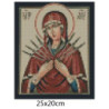 Goblen  de  diamante - Icoana Fecioara Maria cu 7 sageti