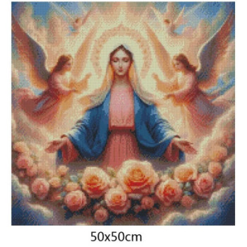 Goblen  de  diamante - Îngerii soptesc rugaminti umane fecioarei