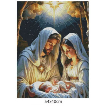 Goblen  de  diamante - Icoana - Taina nasterii lui iisus Hristos