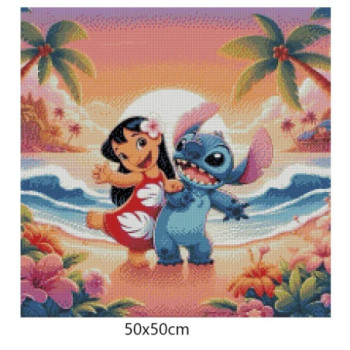 Goblen  de  diamante - Lilo si Stitch